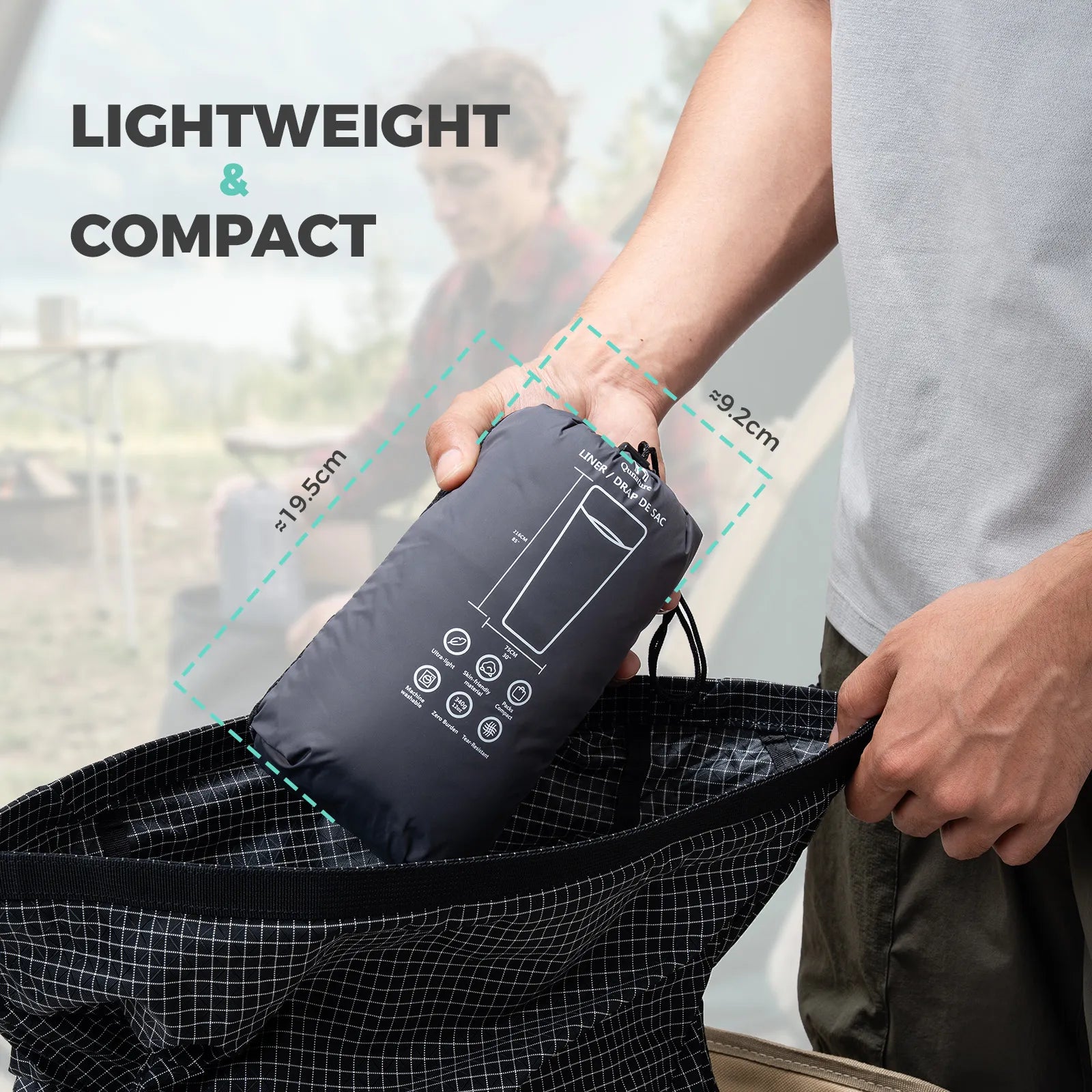 Thermal Sleeping Bag Liner for Camping