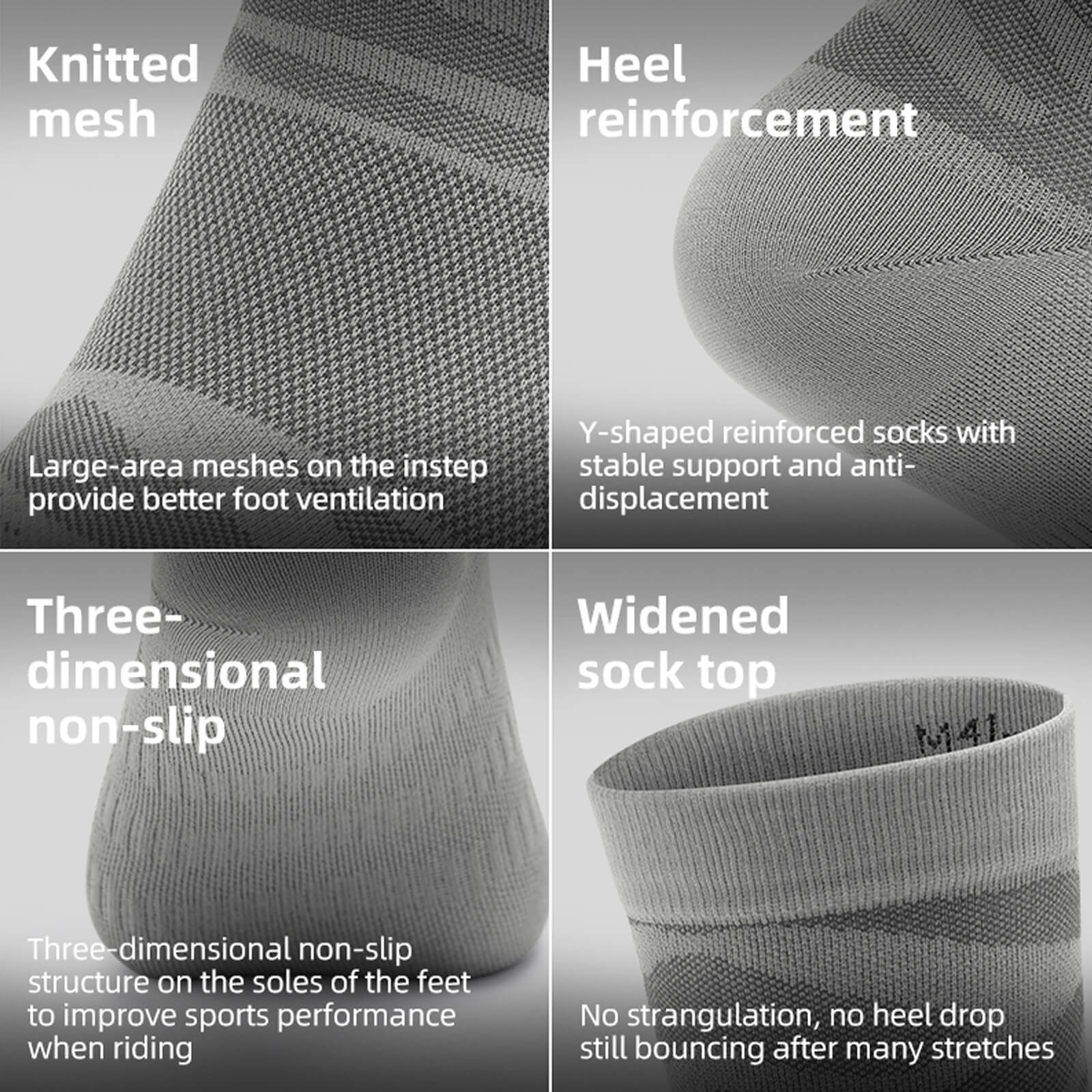 rockbros tiger stripe performance socks for active wear.
#color_grey