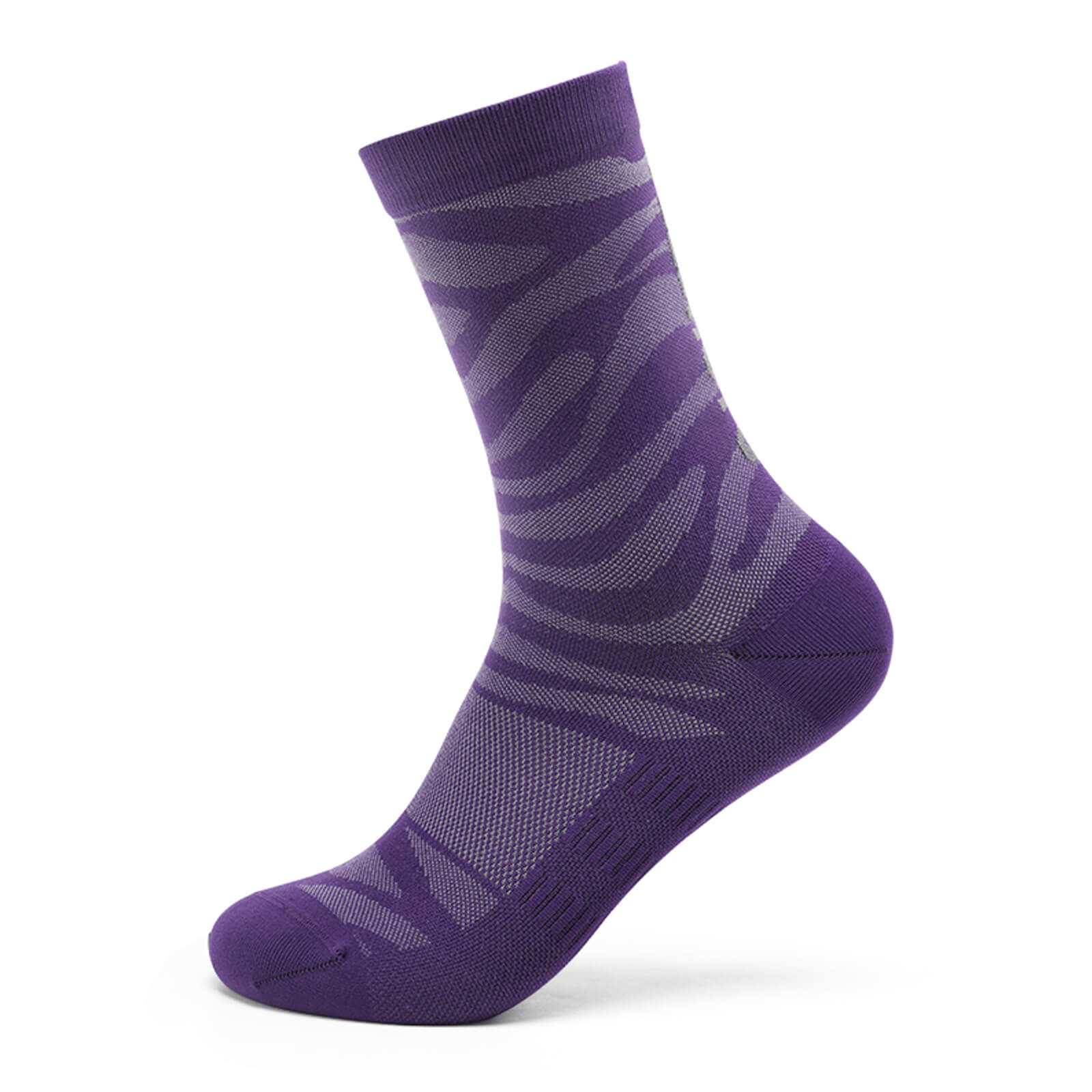 rockbros tiger stripe performance socks for active wear.
#color_purple