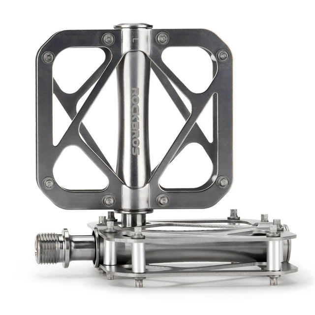 rockbros titanium triple bearing bike pedals for mountain and road cycling