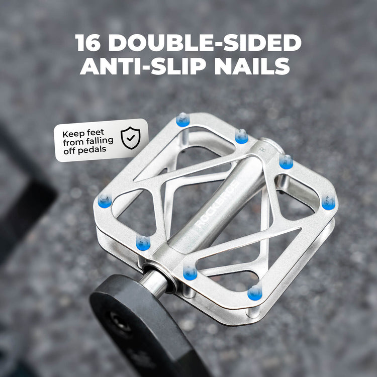 rockbros titanium triple bearing bike pedals for mountain and road cycling