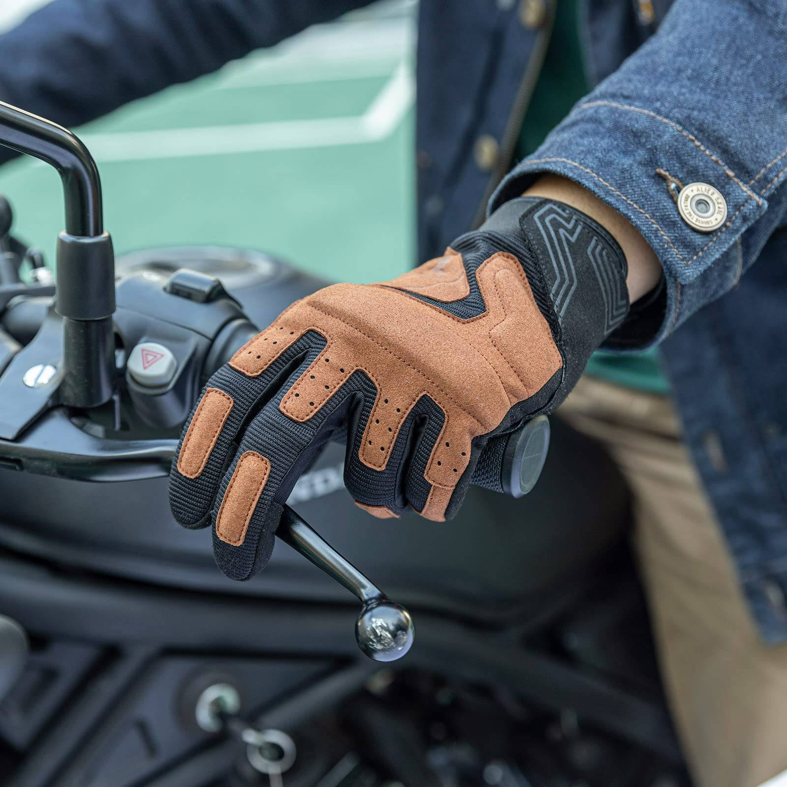 rockbros touchscreen non-slip motorcycle riding gloves for long rides