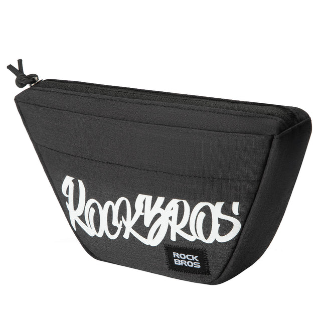 rockbros trapezoid handlebar bag waterproof cycling front storage
#color_black