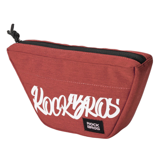 rockbros trapezoid handlebar bag waterproof cycling front storage
#color_red