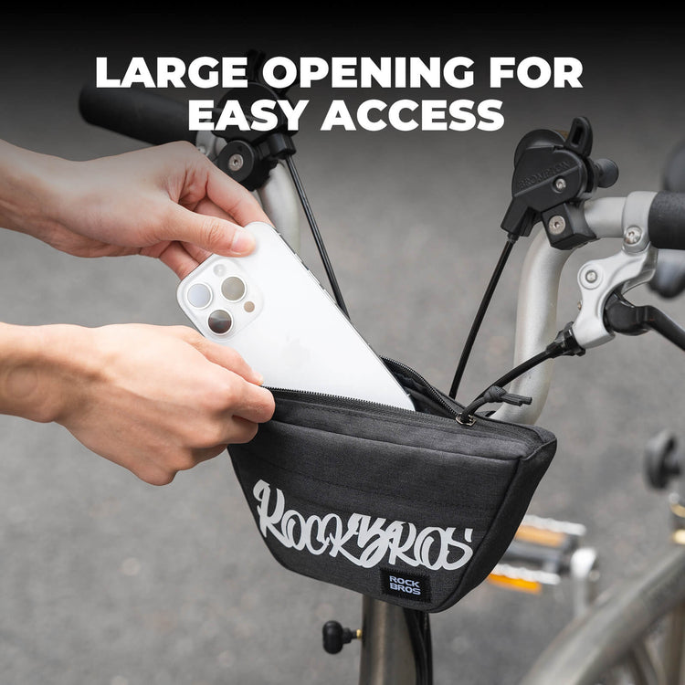 rockbros trapezoid handlebar bag waterproof cycling front storage
#color_red