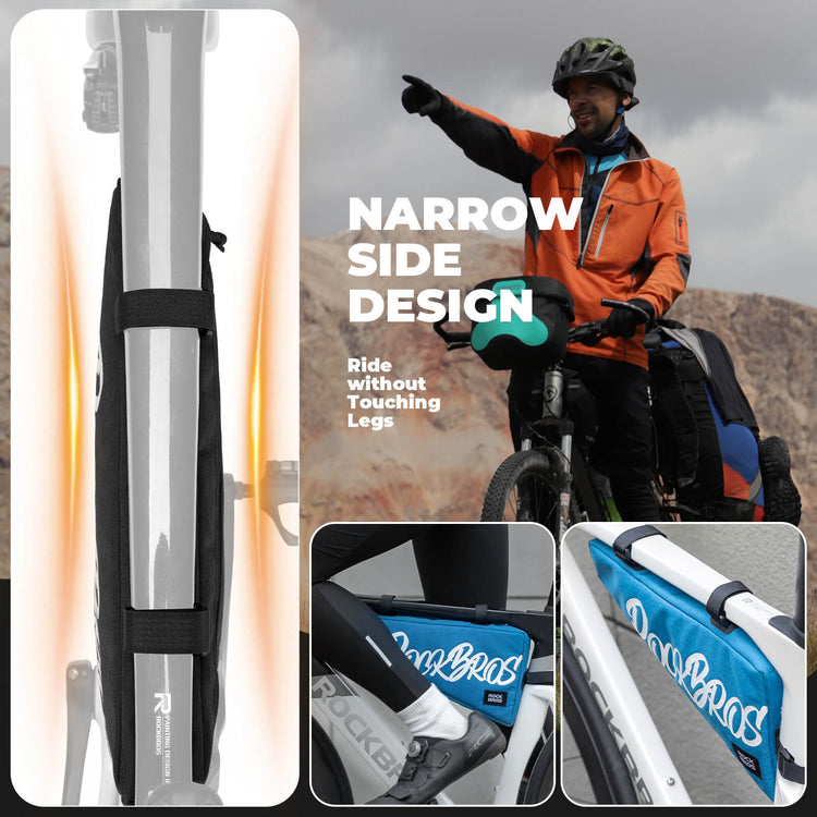 rockbros large triangle frame bag for cycling travel
#color_red