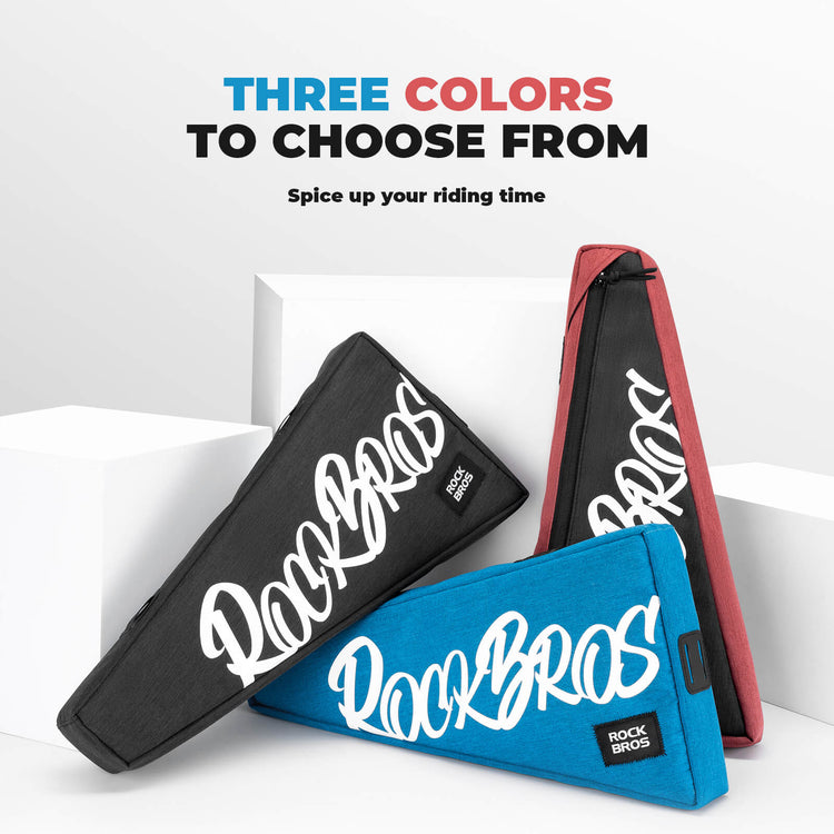 rockbros large triangle frame bag for cycling travel
#color_red