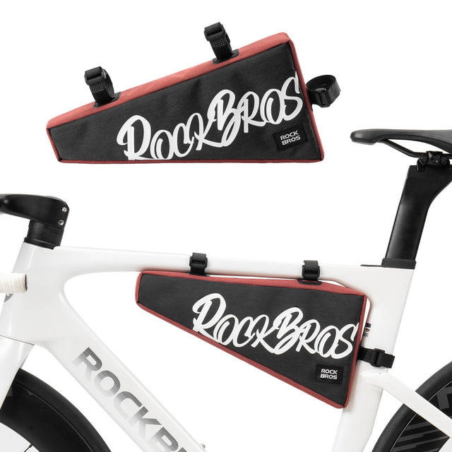 rockbros large triangle frame bag for cycling travel
#color_red