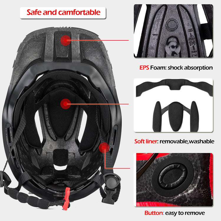 rockbros koalaguard kids helmet tt-32 detachable front full and half face protective helmet
#color_silver