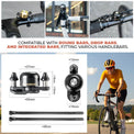 rockbros twin bike bell city commuter safety