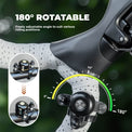 rockbros twin bike bell city commuter safety