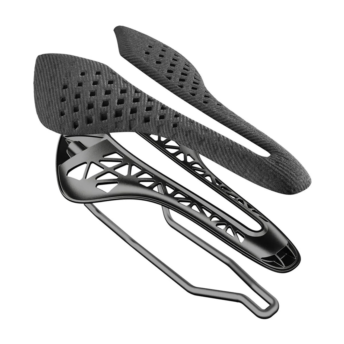 ROCKBROS 180g Carbon Composite Bike Saddle with Hollow Chromoly Rails