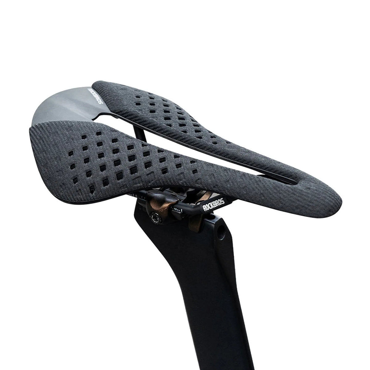 ROCKBROS 180g Carbon Composite Bike Saddle with Hollow Chromoly Rails