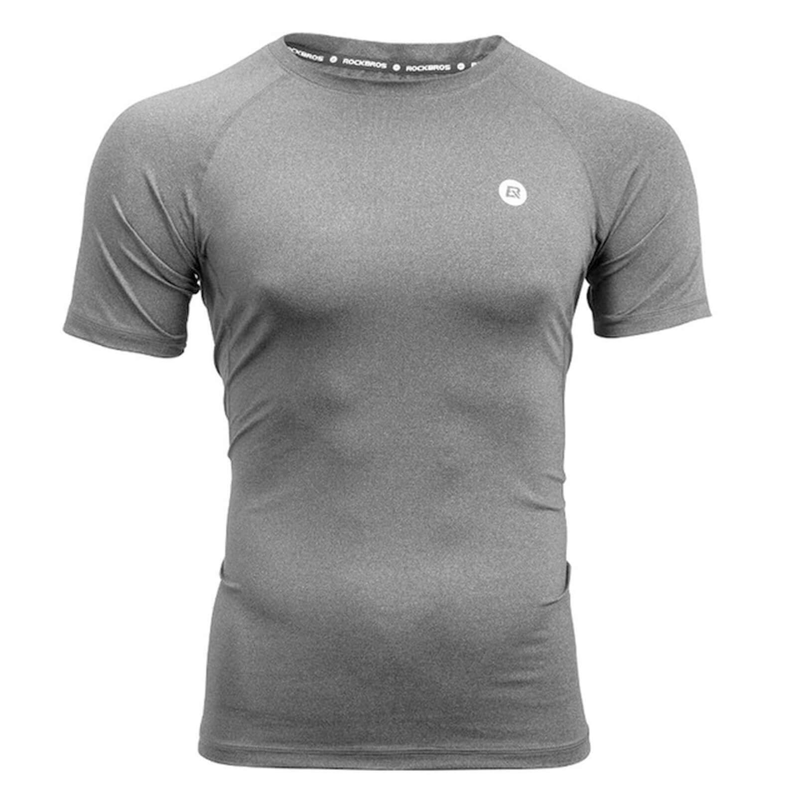 ROCKBROS cooling mesh fabric detail of pro-dry performance sports tee.