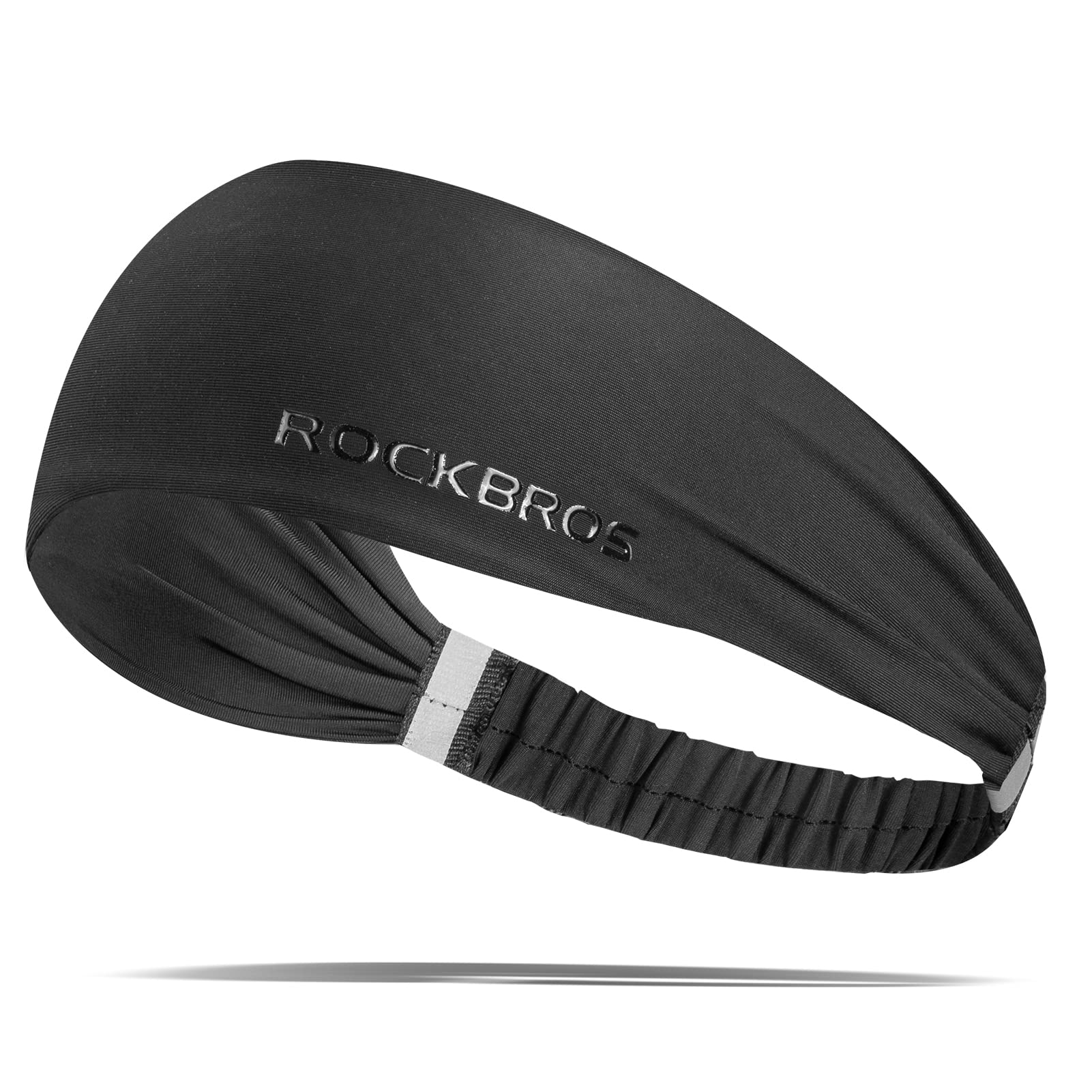 rockbros sweat absorbing sports headband for running and fitness
#color_black