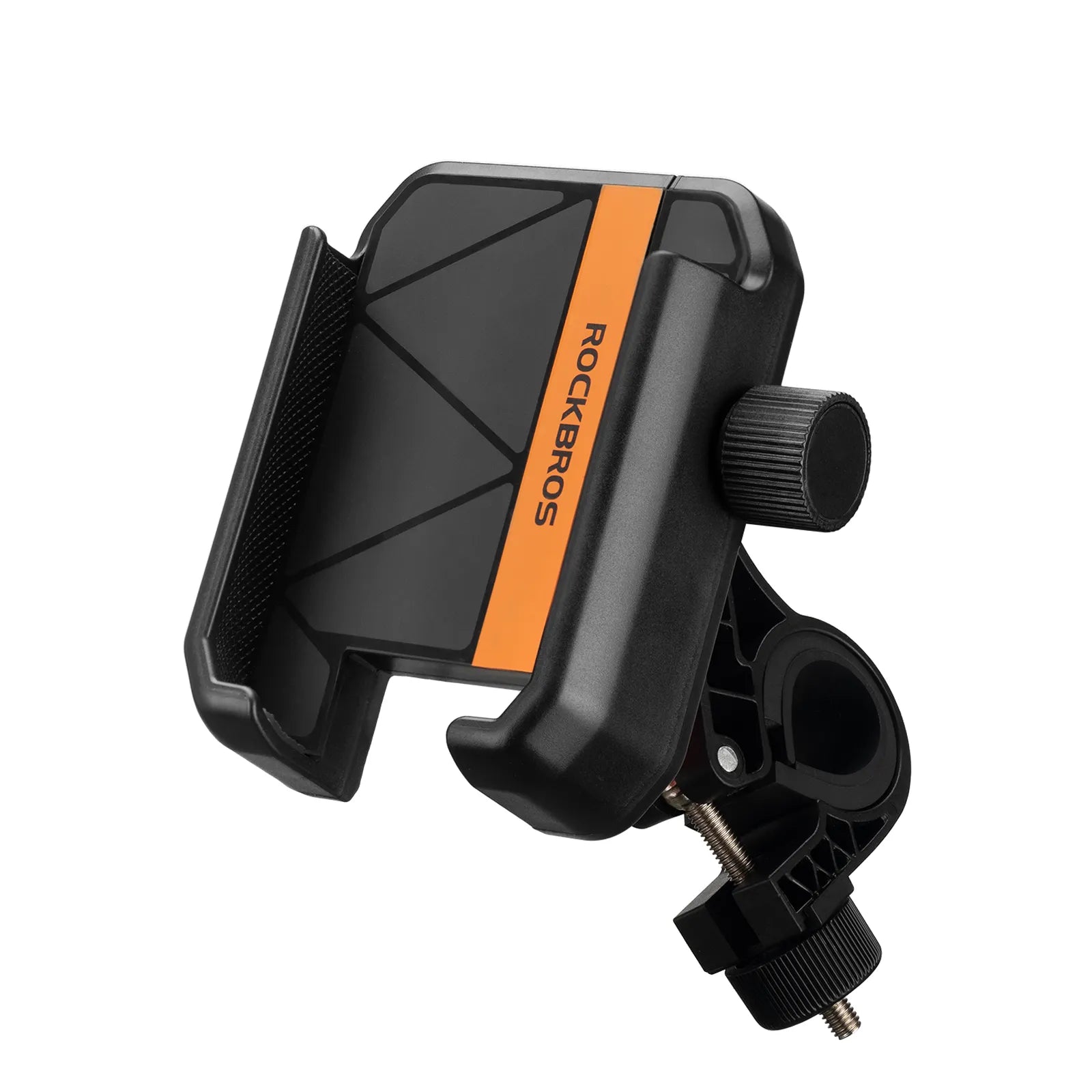Rockbros universal bike phone holder with secure half-wrap design for 4.7 to 7.2 inch smartphones