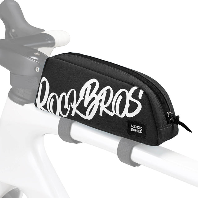 rockbros compact top tube bag flash painting for urban cycling
#color_black