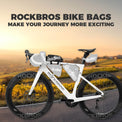 rockbros compact top tube bag flash painting for urban cycling
#color_red