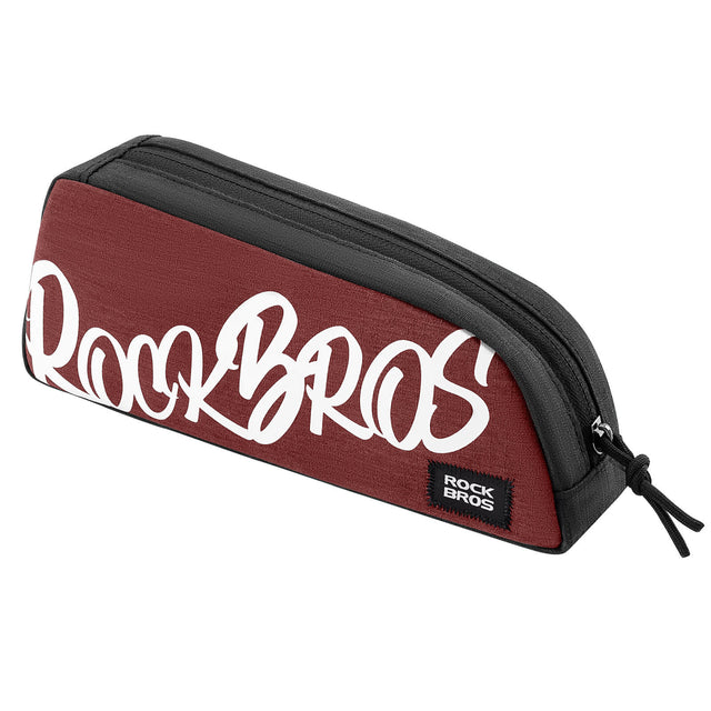 rockbros compact top tube bag flash painting for urban cycling
#color_red
