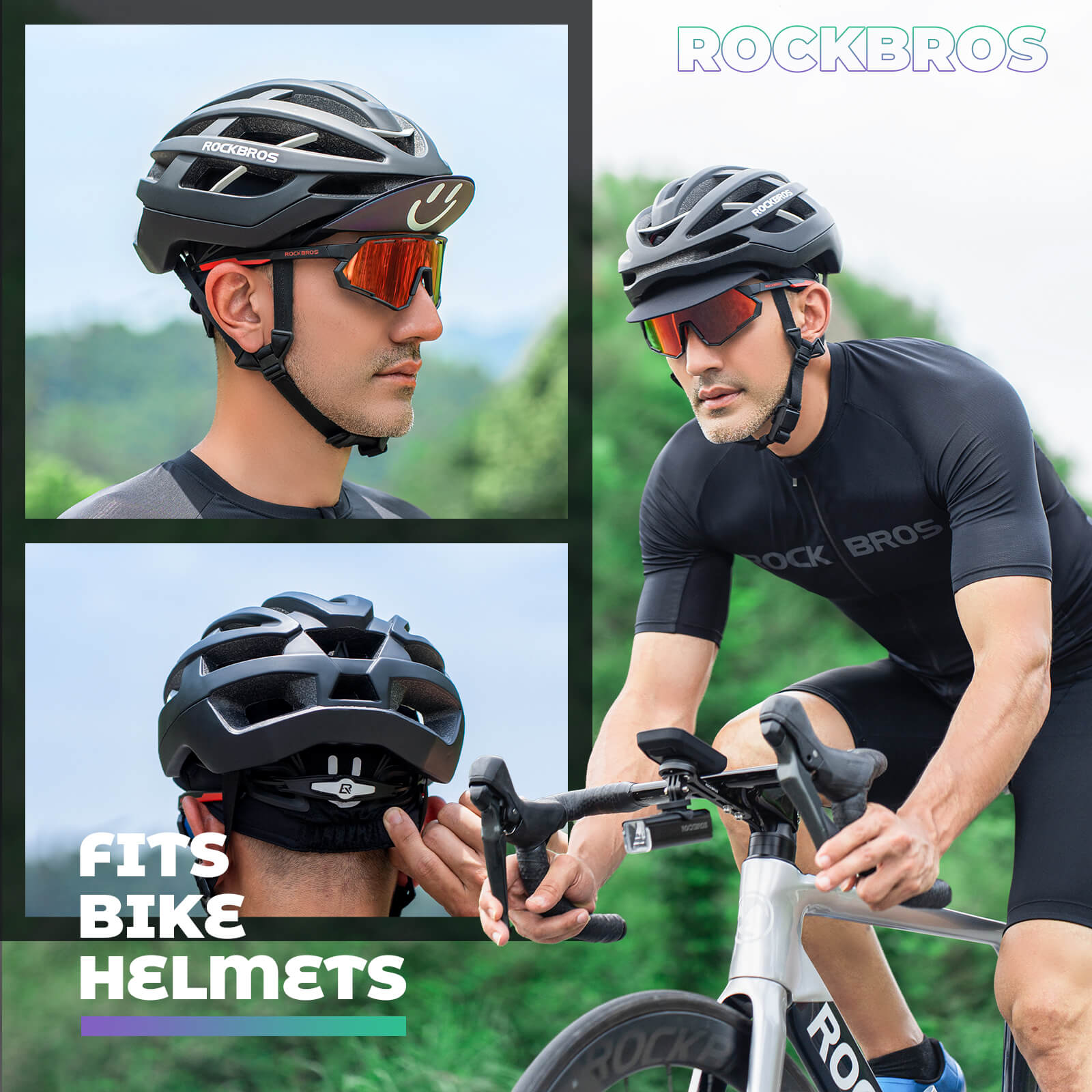 Rockbros UV Protect Helmet Liner Quick Dry Summer Riding