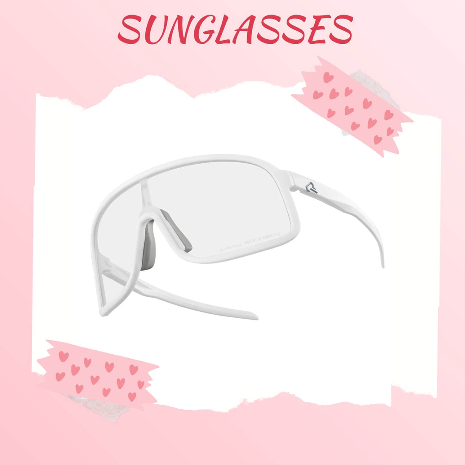 ROCKBROS photochromic cycling sunglasses for men and women. A perfect Valentine's gift for eye protection and style.