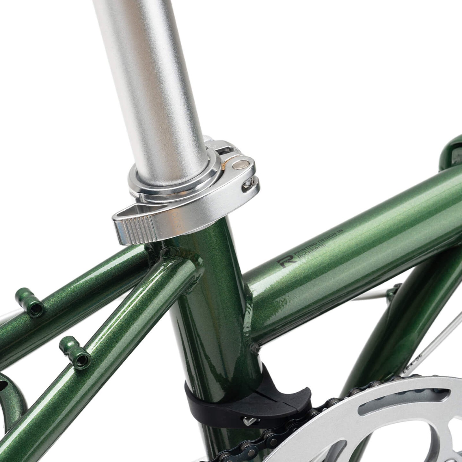 rockbros Folded view of the VDS 20-inch folding bicycle for easy storage.
#color_green