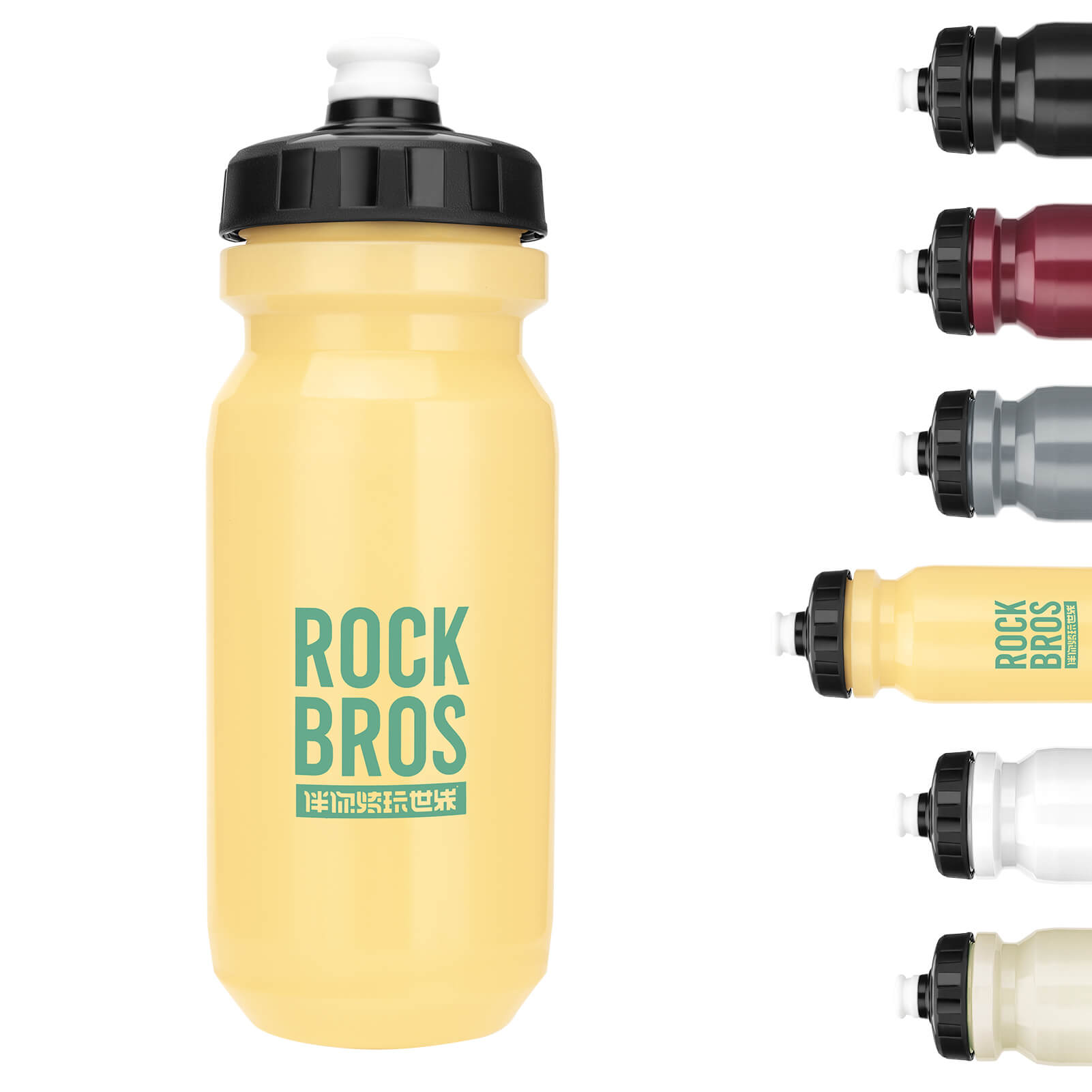 rockbros vibrant squeeze cycling water bottle for bike riding
#color_yellow
