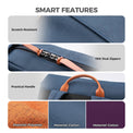 ROCKBROS vintage folding bike handlebar bag for commuting and leisure rides