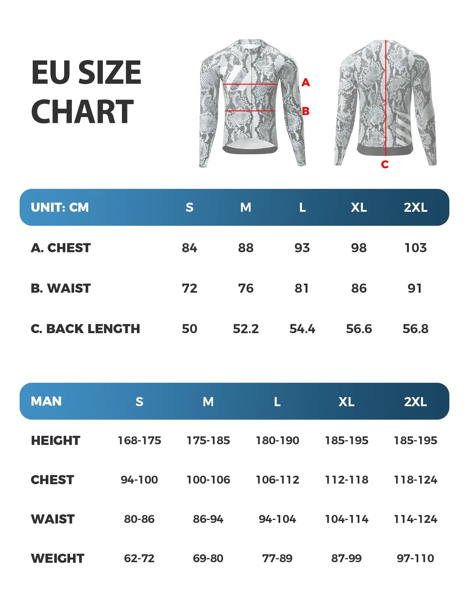 ROCKBROS VNS Men's Long Sleeve Cycling Jersey - Gradient Ink Dragon Scale Design