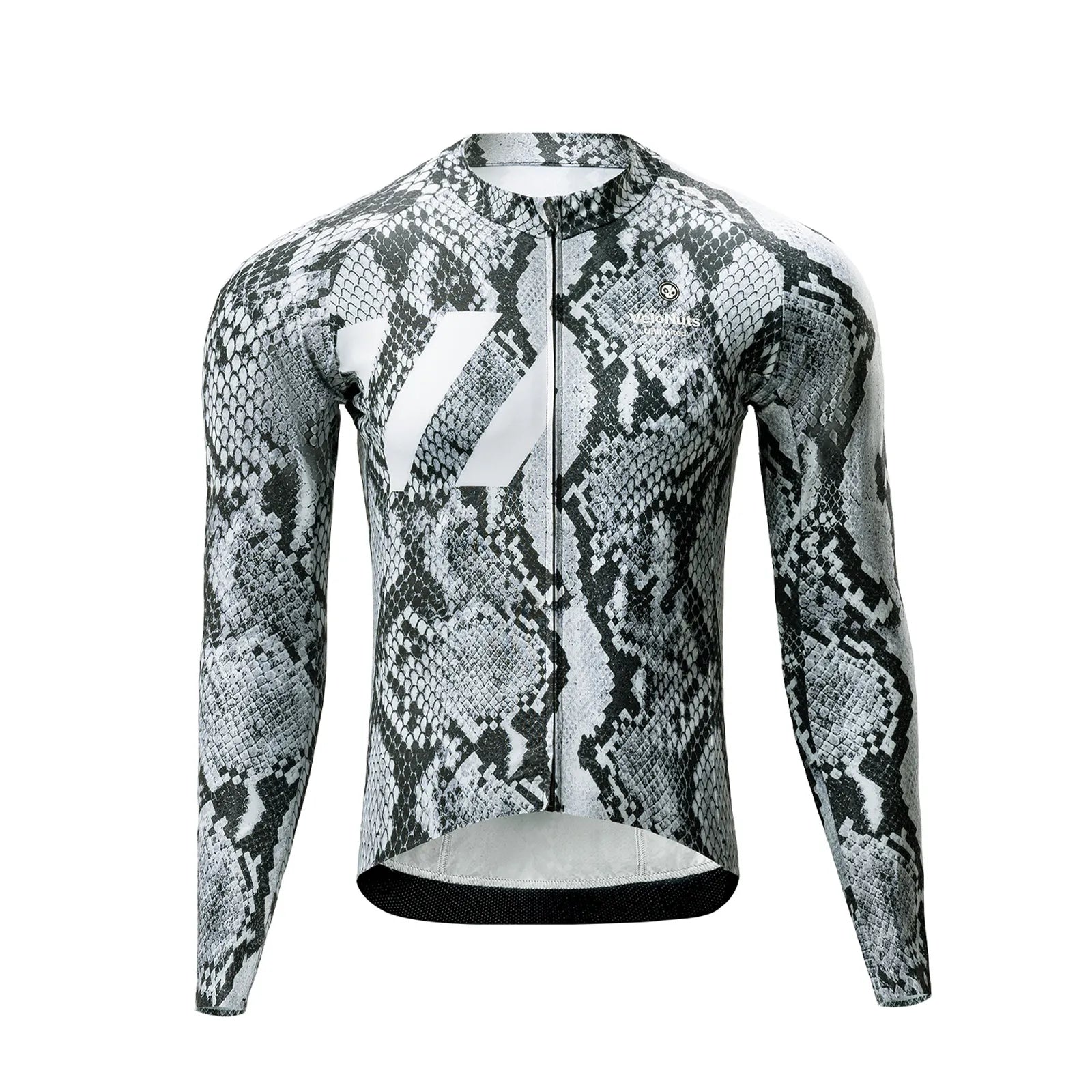 ROCKBROS VNS Men's Long Sleeve Cycling Jersey - Gradient Ink Dragon Scale Design