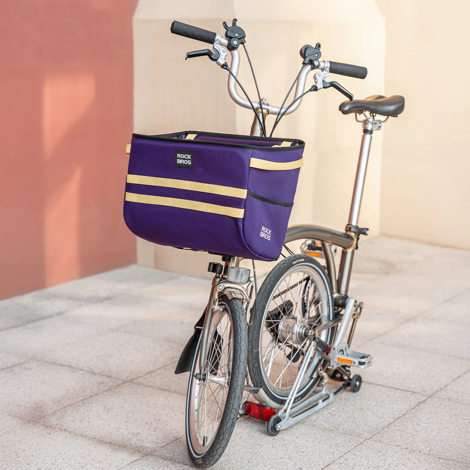 Rockbros W016 UrbanRide Folding Bike Handbag, Black Multi-functional Handbag for Urban Commuting.
#color_purple