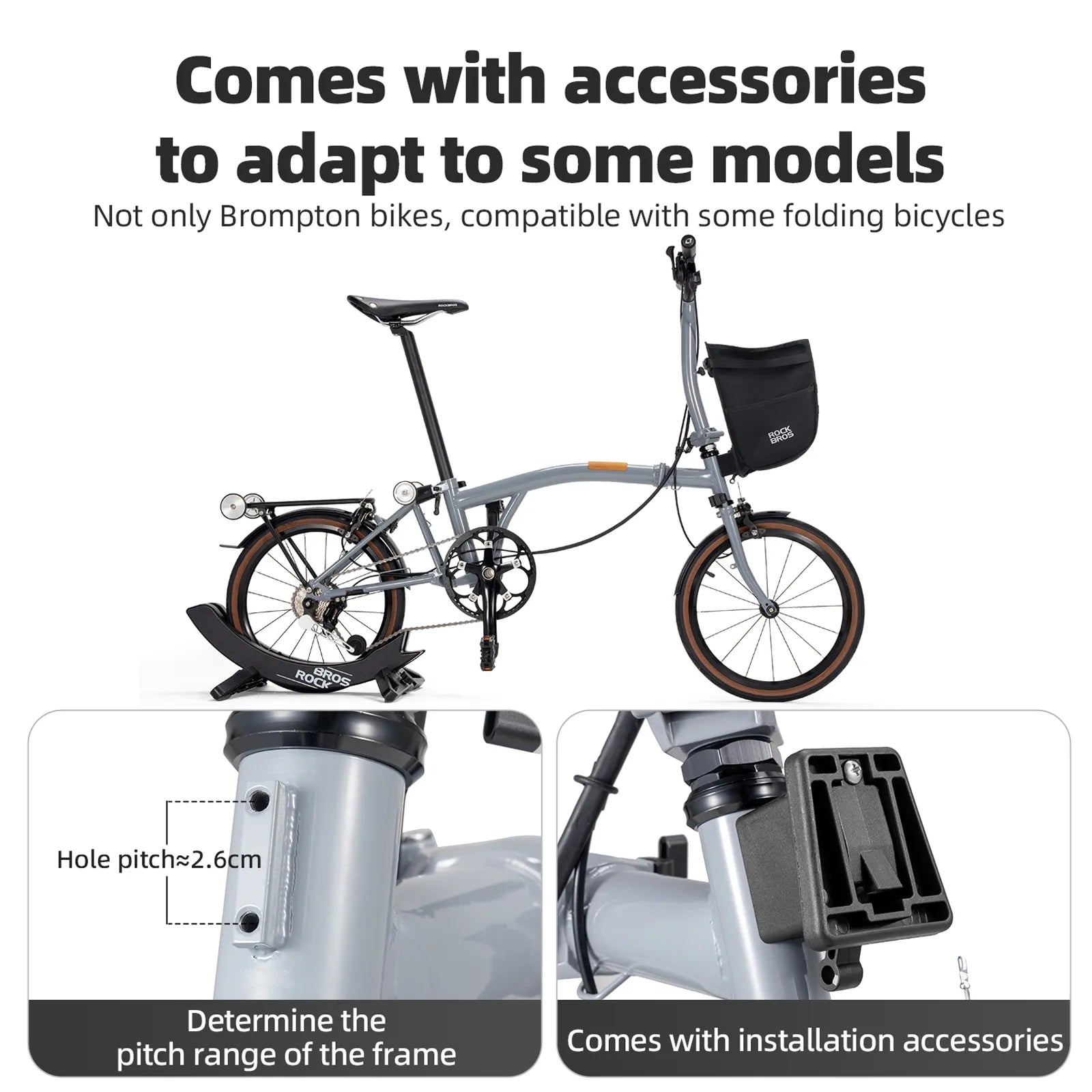 Rockbros W016 UrbanRide Folding Bike Handbag, Black Multi-functional Handbag for Urban Commuting.
#color_purple