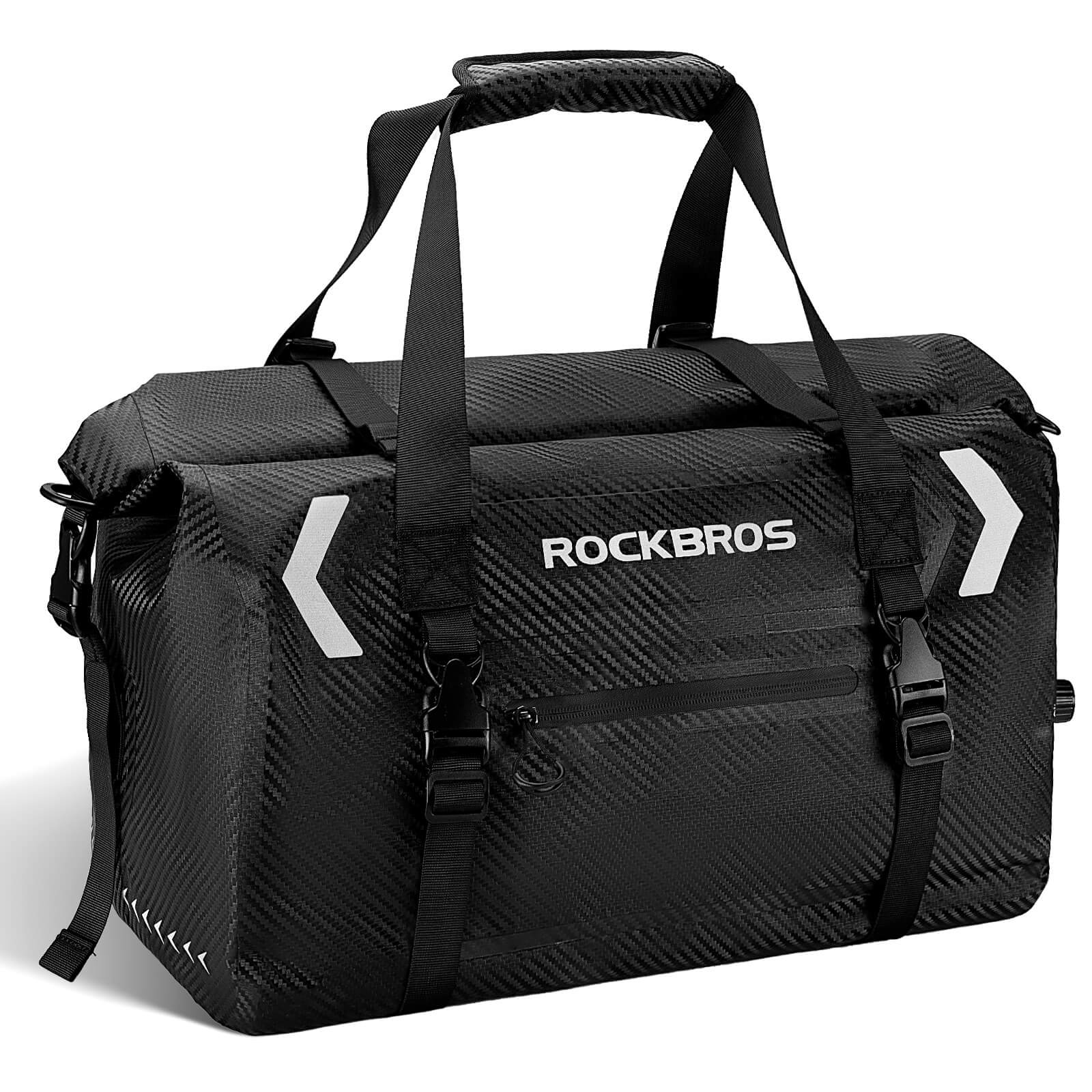 ROCKBROS waterproof motorcycle tail bag for rear seat storage.
#size_40L 53*32*48cm