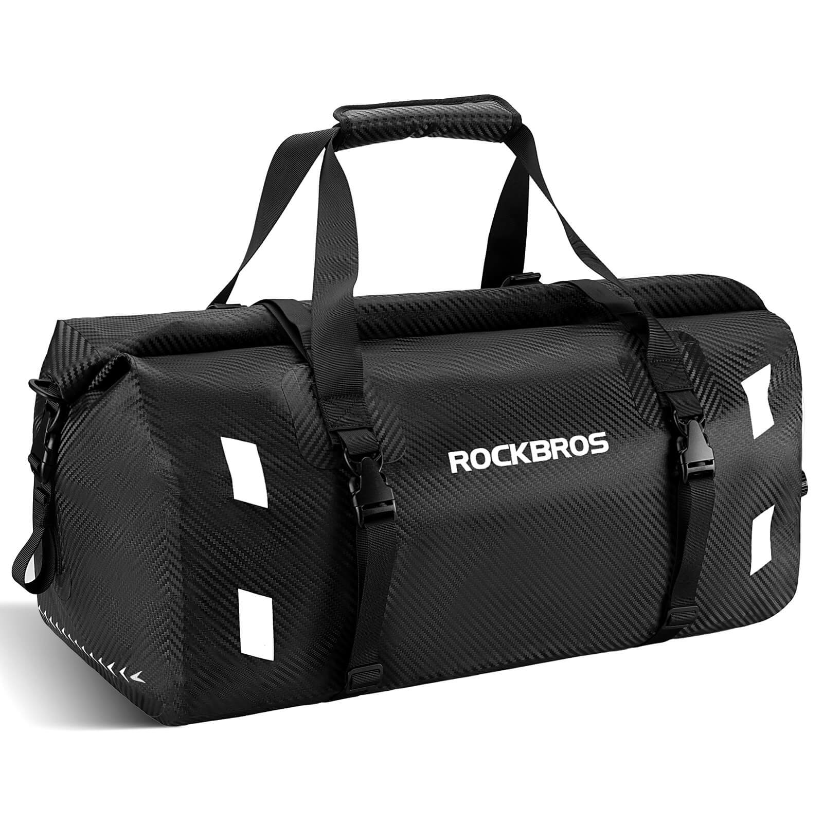 ROCKBROS waterproof motorcycle tail bag for rear seat storage.
#size_50L 66*32*53cm
