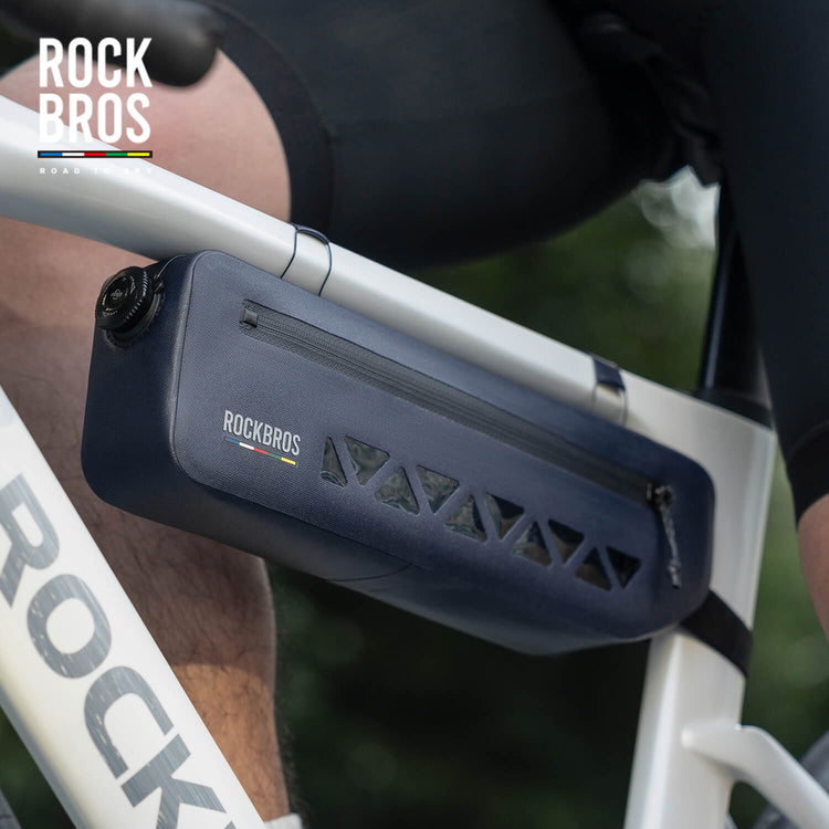 ROCKBROS waterproof bicycle frame bag for outdoor adventures
