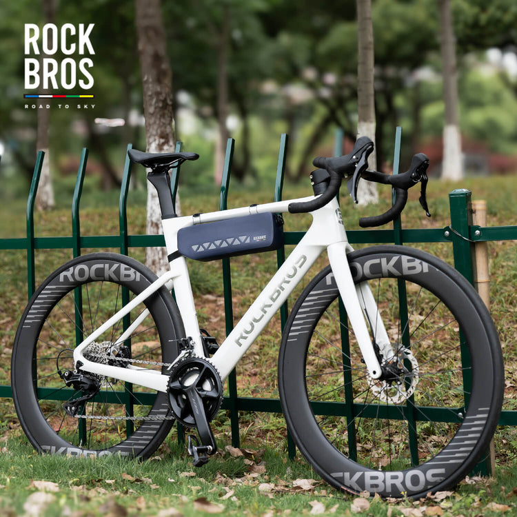 ROCKBROS waterproof bicycle frame bag for outdoor adventures