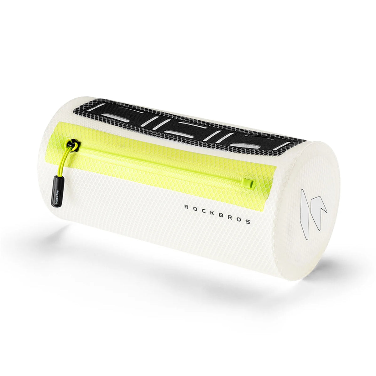 ROCKBROS 1.6L waterproof bike handlebar bag with detachable LED light strip