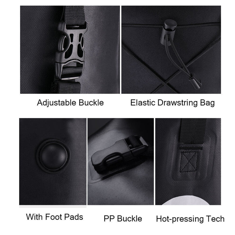 rockbros waterproof bike pannier 25l rear bag for commuting
#color_yellow single