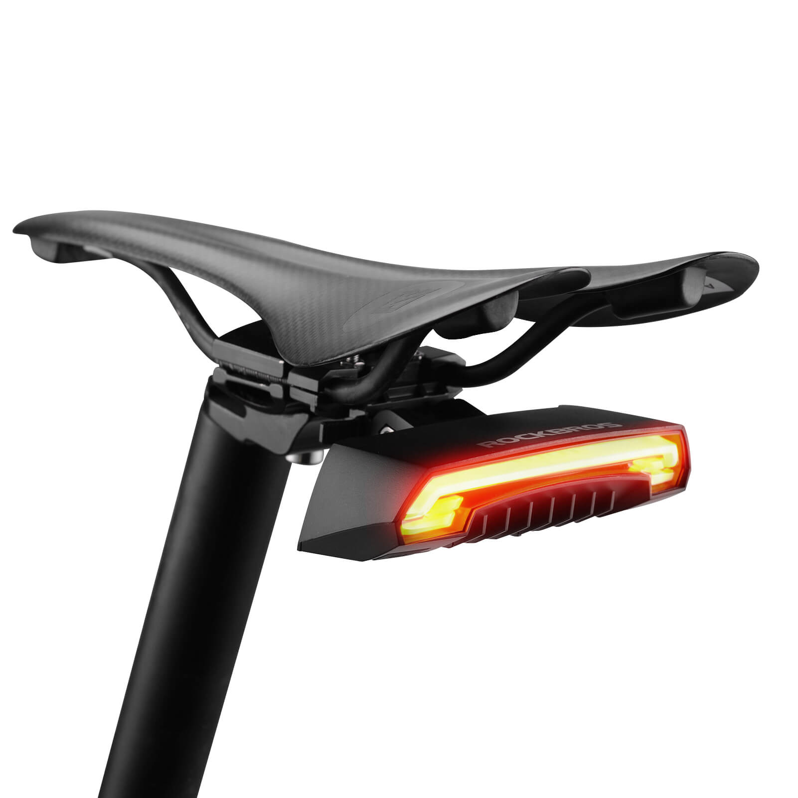 rockbros waterproof bike rear light for road and commuter cycling.