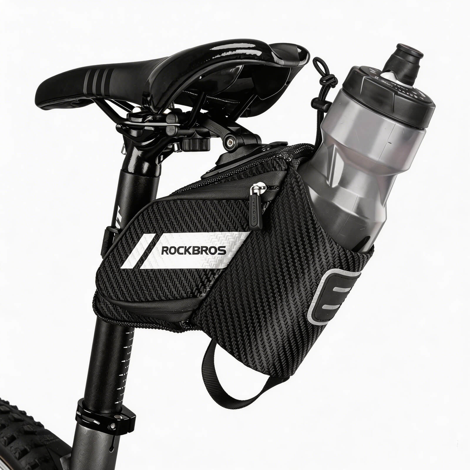Rockbros Waterproof Carbon Fiber Saddle Bag for Road Bike
