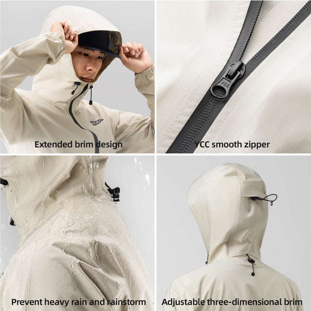 ROCKBROS waterproof unisex cycling jacket for all-weather bike riding