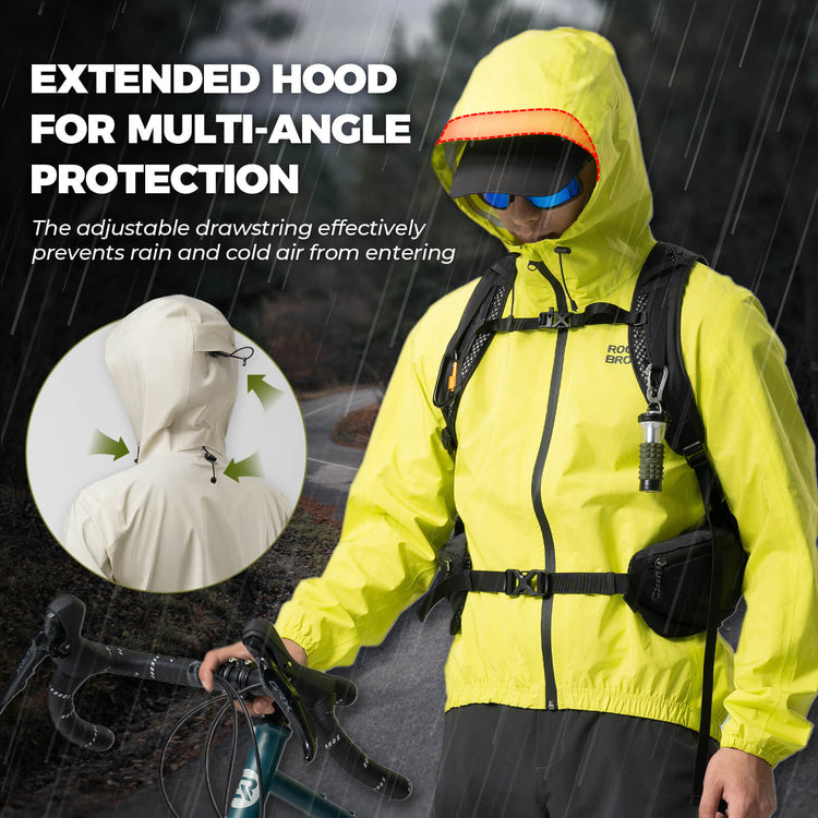 ROCKBROS waterproof unisex cycling jacket for all-weather bike riding