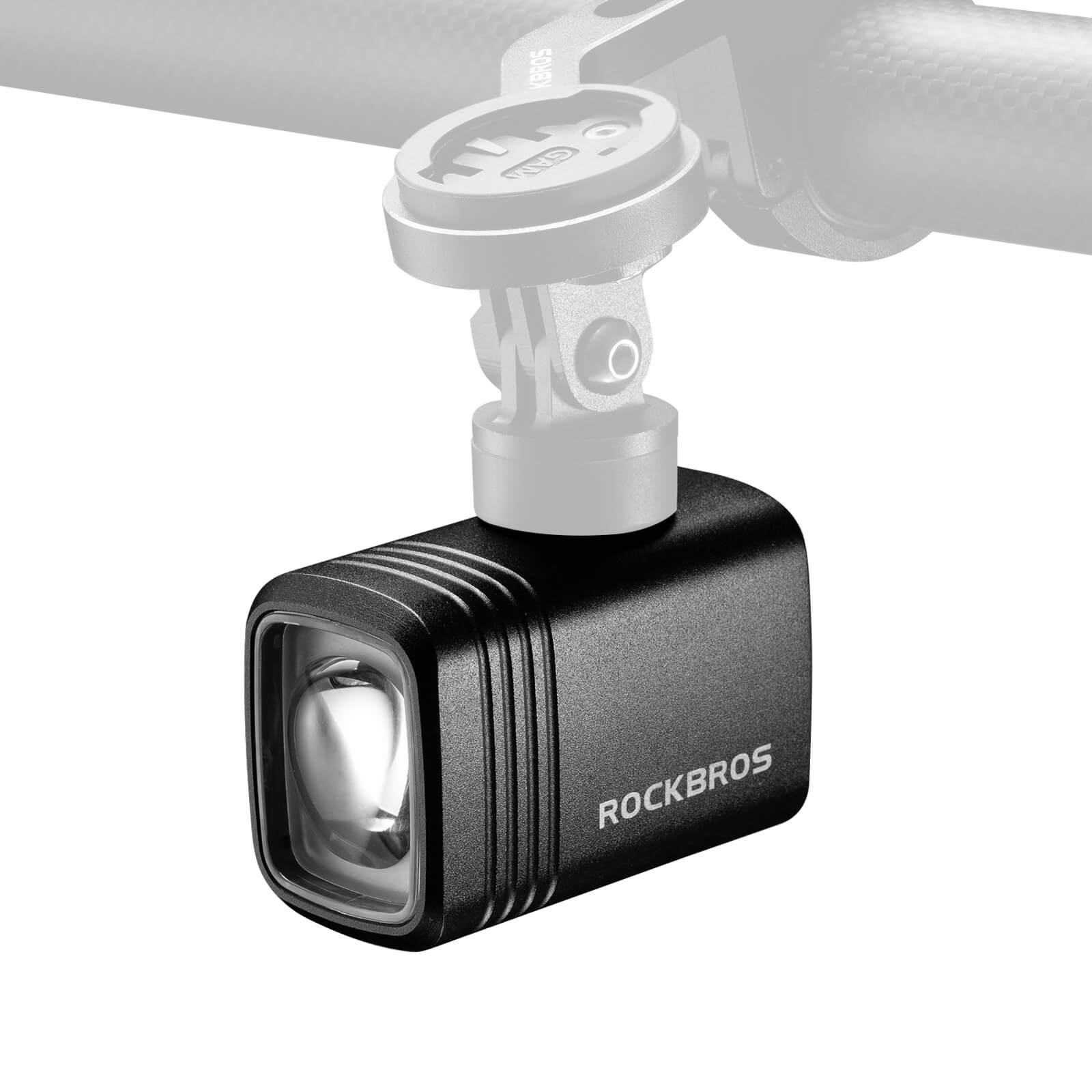 rockbros hanging front bicycle light M6 with high-capacity battery.
#color_black