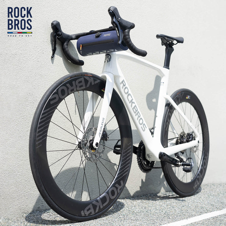 ROCKBROS waterproof handlebar barrel bag for commuting and adventure cycling