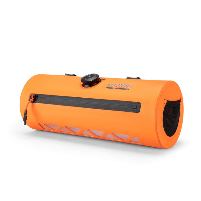 ROCKBROS waterproof handlebar barrel bag for commuting and adventure cycling