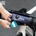 ROCKBROS waterproof handlebar barrel bag for commuting and adventure cycling