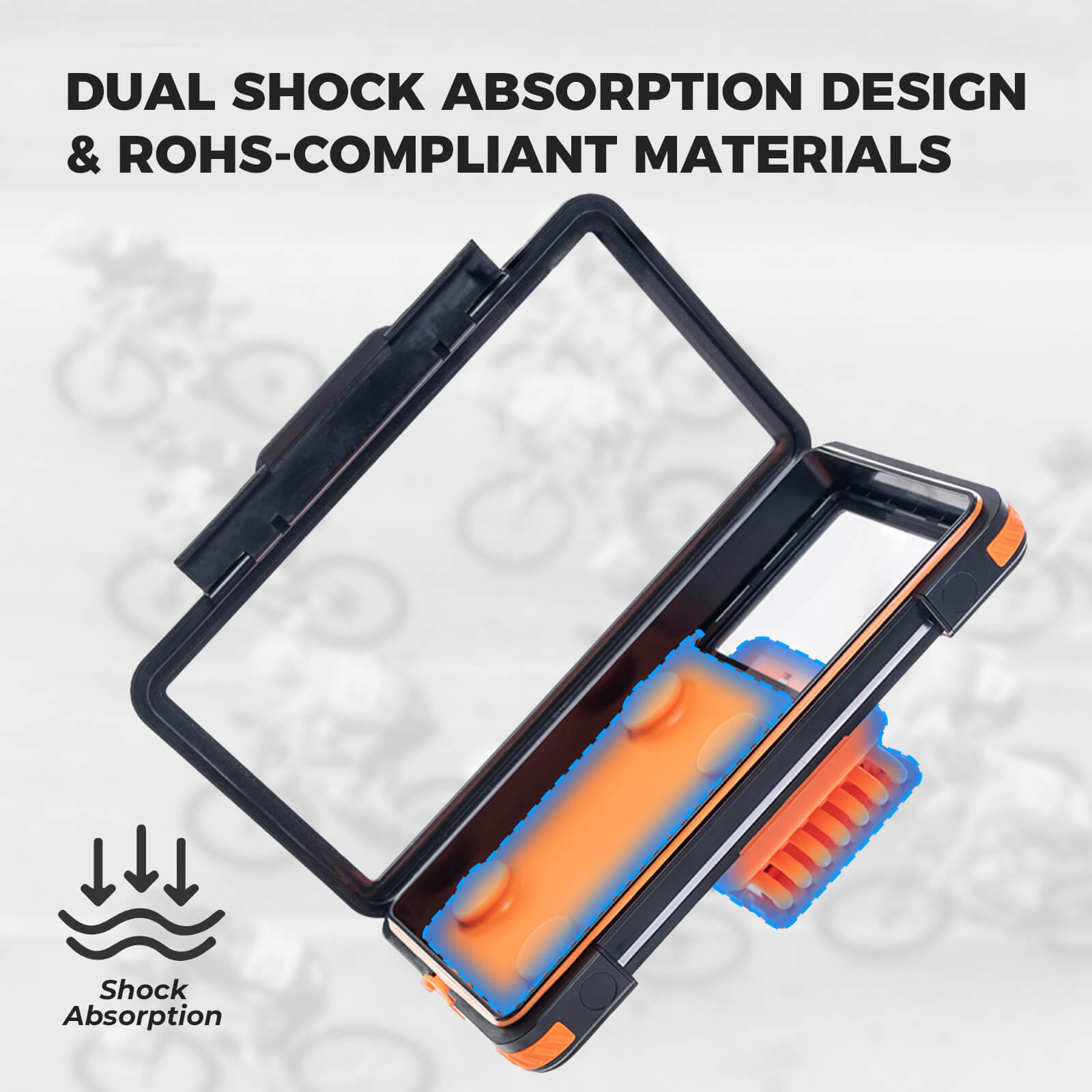 rockbros waterproof magnetic bike phone mount for cycling.
#options_mirror