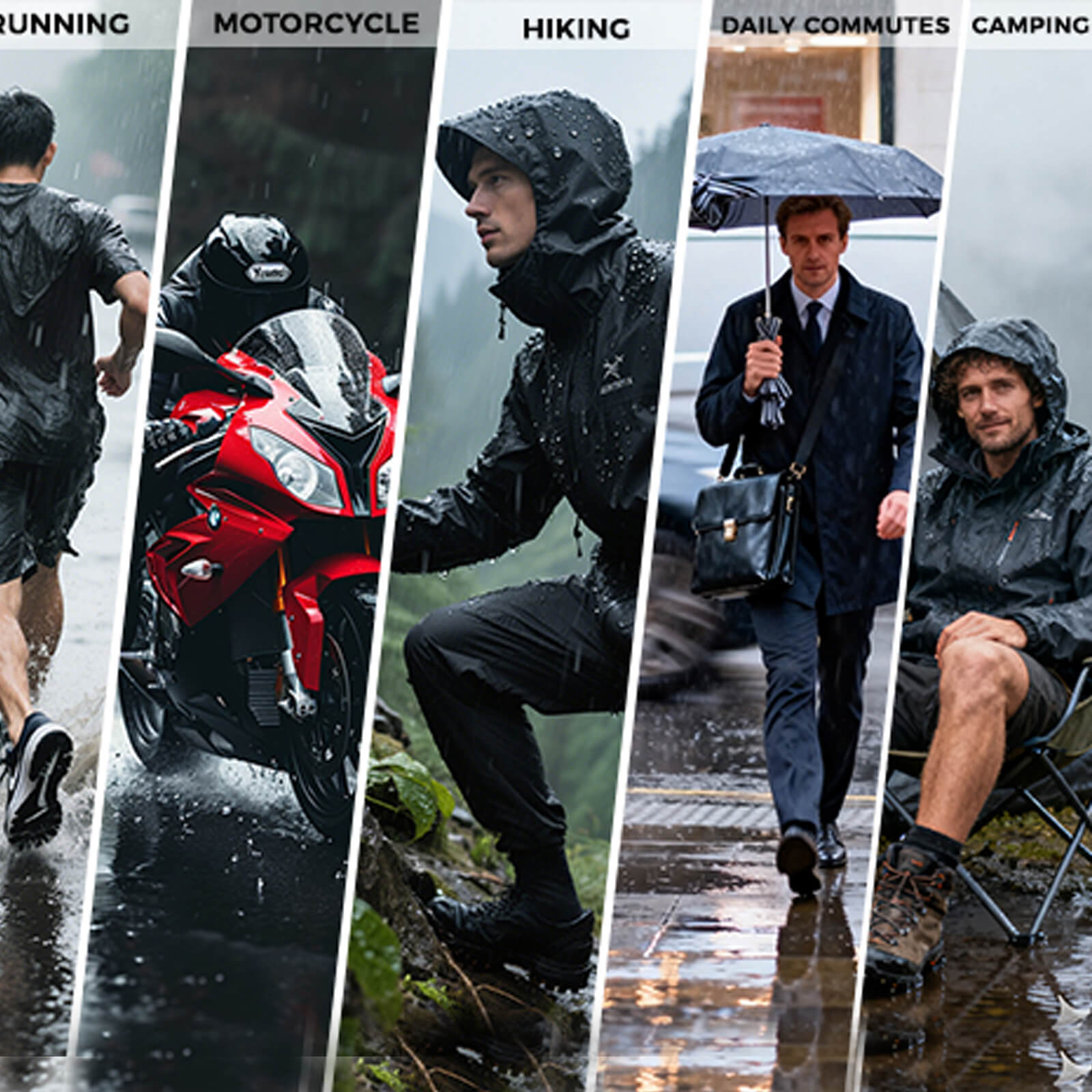 rockbros waterproof windproof cycling jacket for all weather riding.