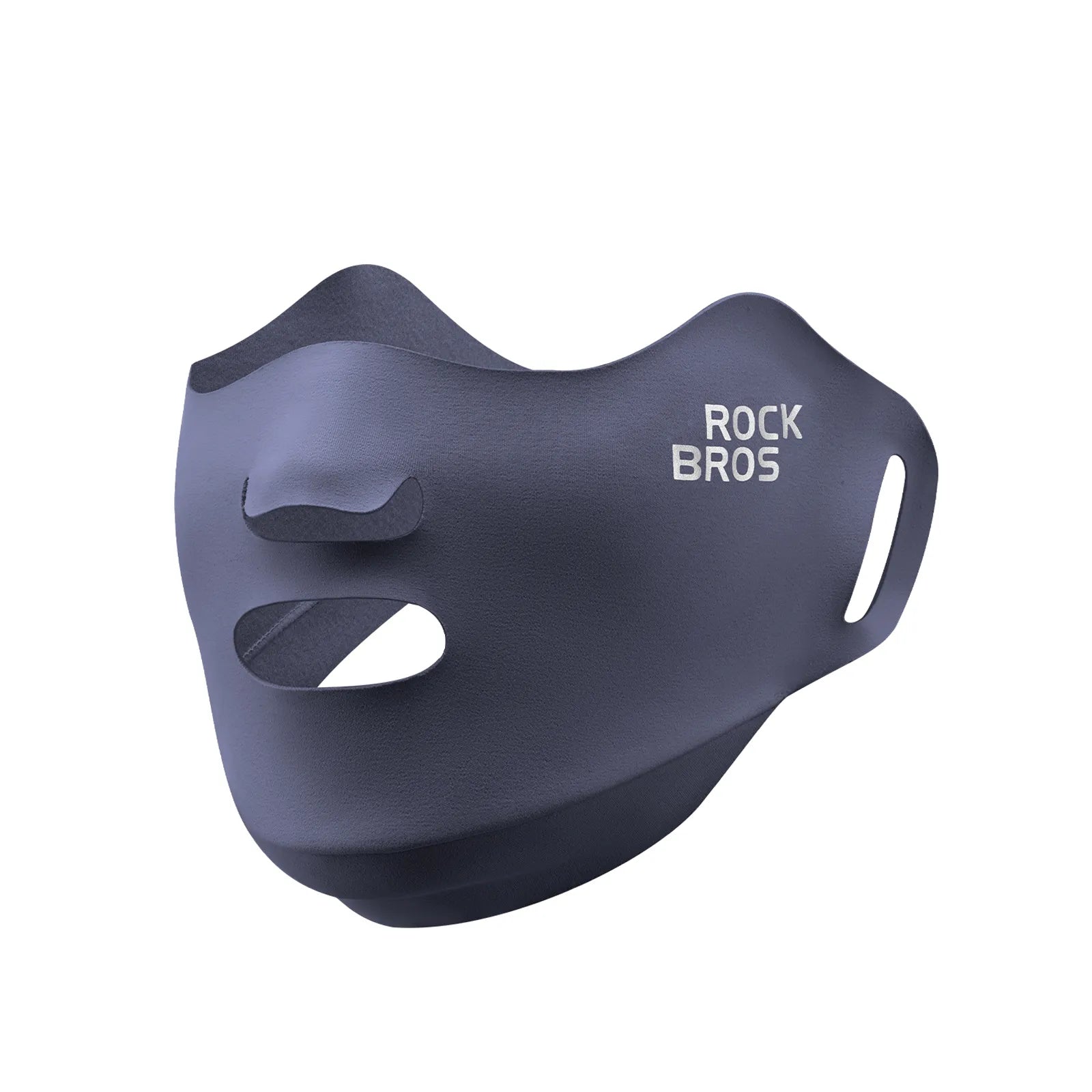 ROCKBROS windproof thermal face mask with breathable nose and mouth vents for cycling.
#color_blue