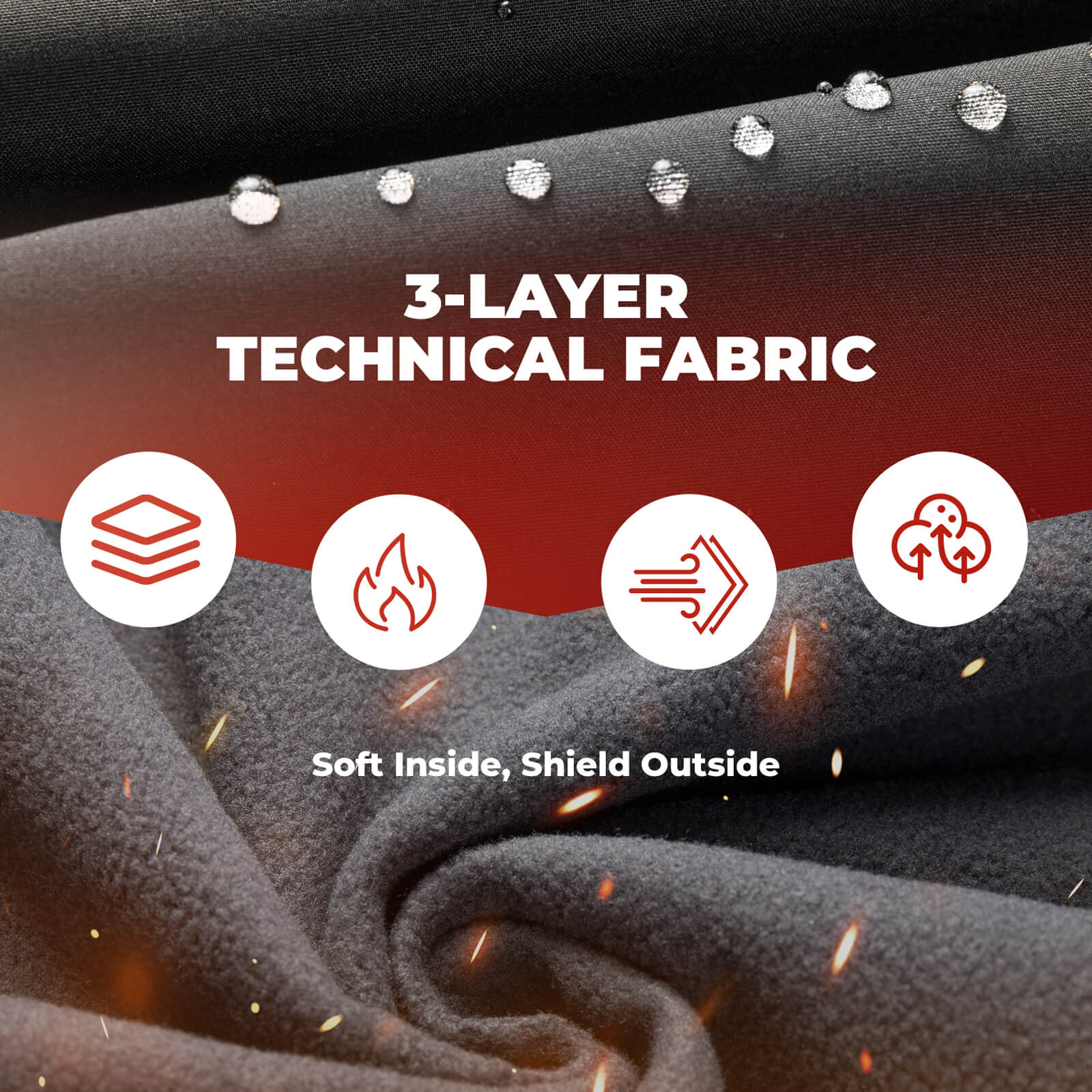 rockbros windproof water-resistant cycling jacket for cold weather.